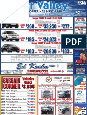 River Valley News Shopper, April 16, 2012 | PDF | Ford Motor 