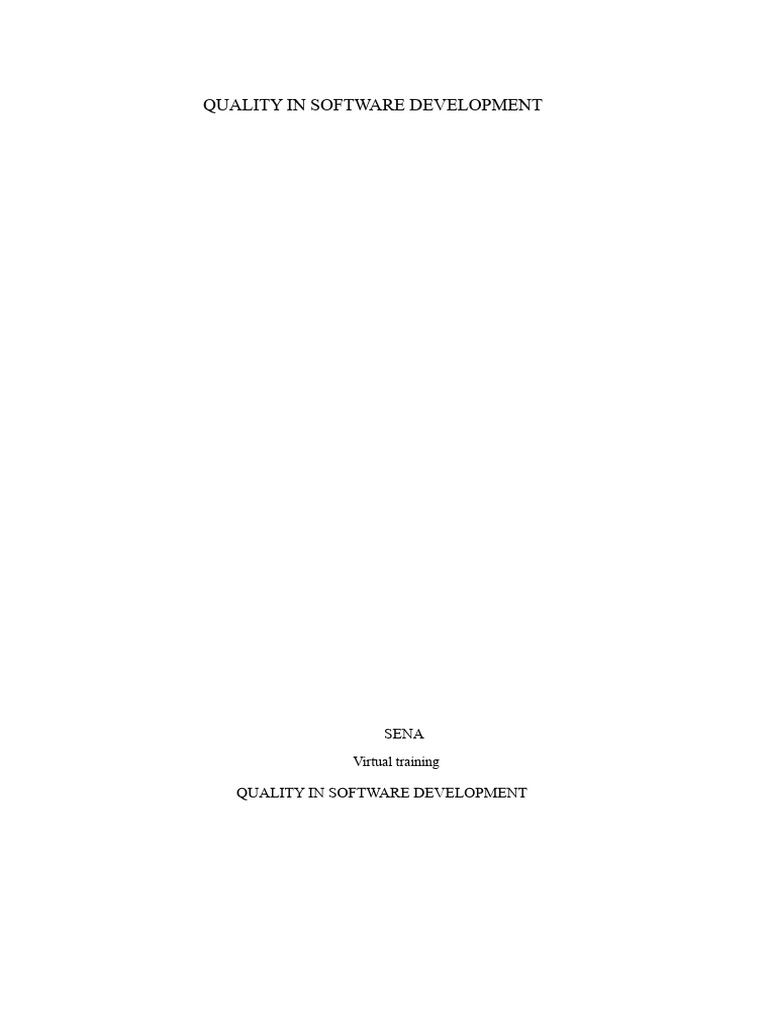 Software Development Quality Standards | PDF | Quality Management ...