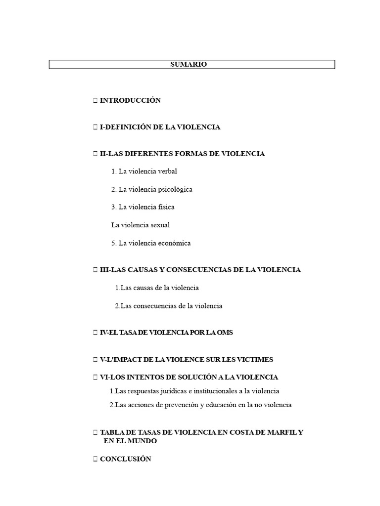 Formas y Causas de la Violencia | PDF | Violencia | Violación