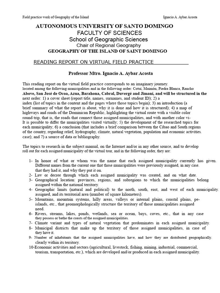 Virtual Field Practice of GEOGRAPHY OF THE ISLAND | PDF | Coast | Earth ...