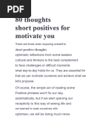 100 Inspiring Motivational Quotes | PDF