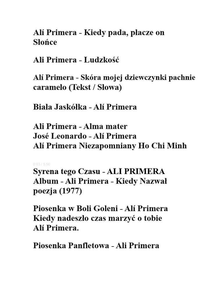 Alí Primera | PDF
