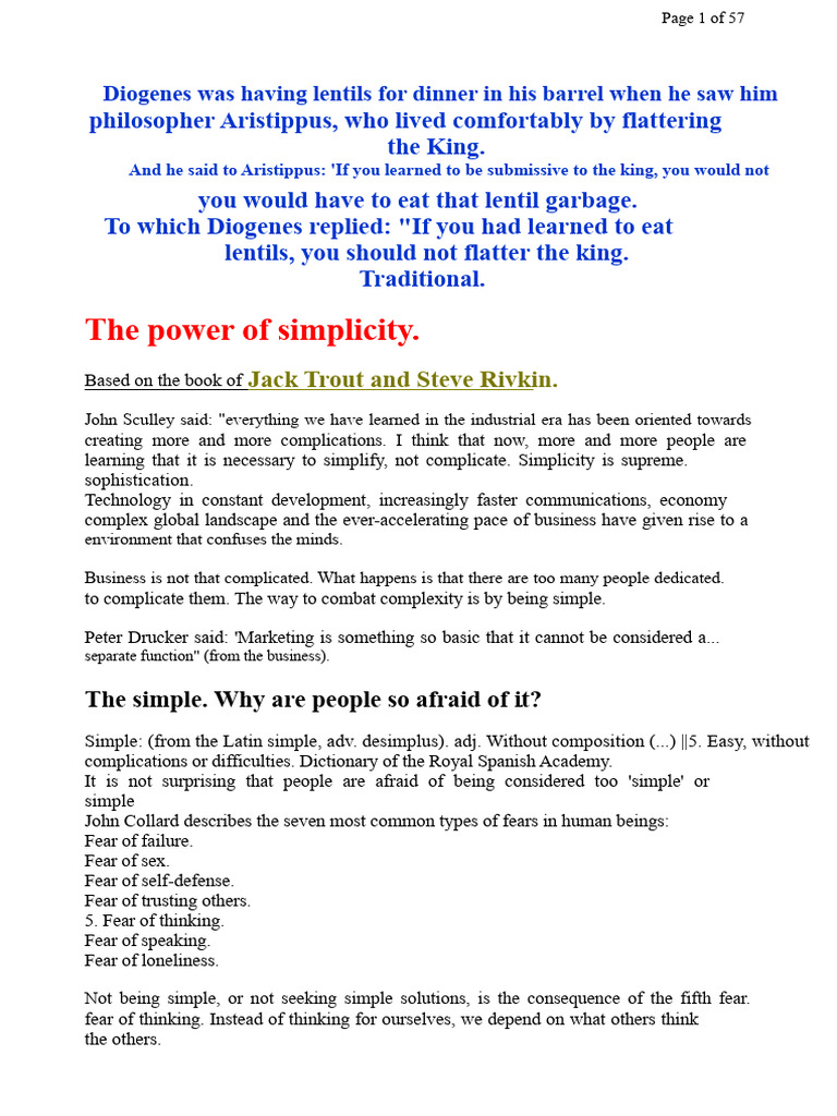 Embracing Simplicity in Business | PDF | Information
