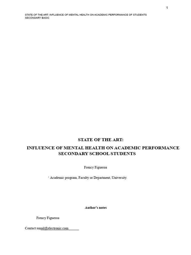 Mental Health's Impact on Student Performance | PDF | Mental Health ...