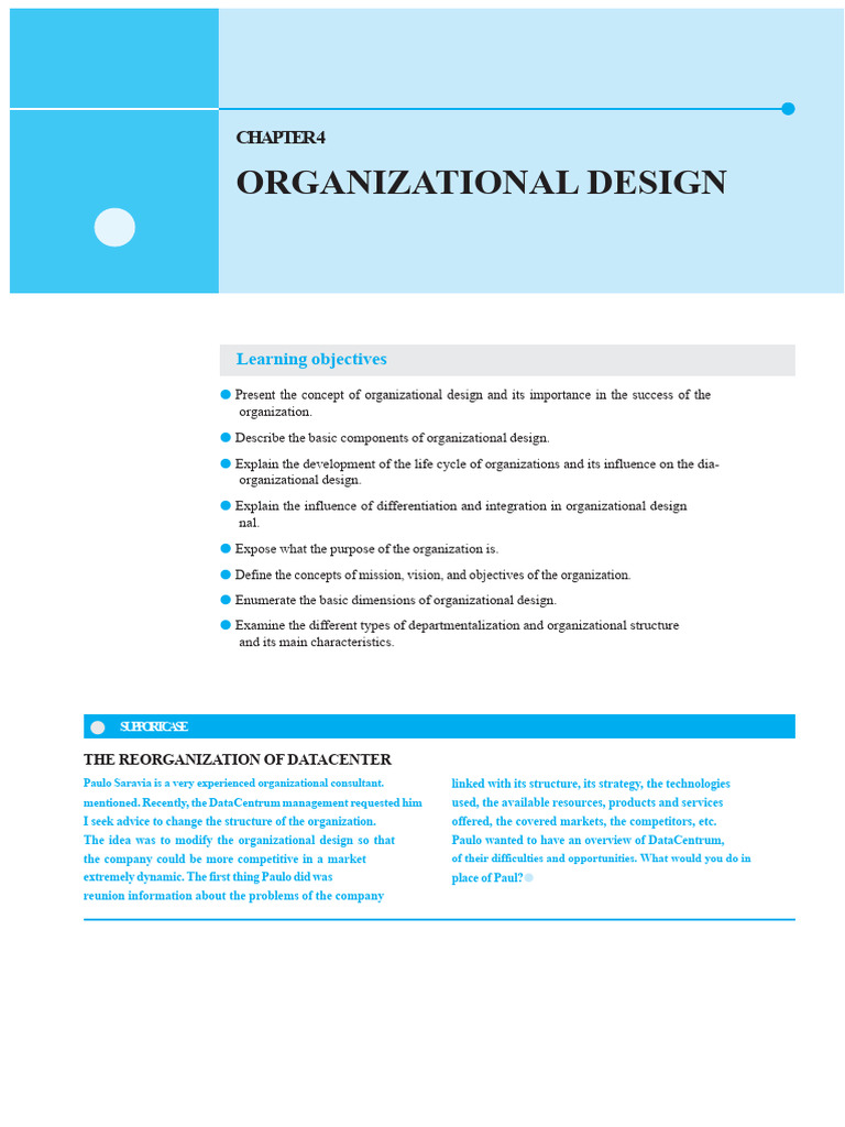 Understanding Organizational Design Concepts | PDF | Goal | Hierarchy