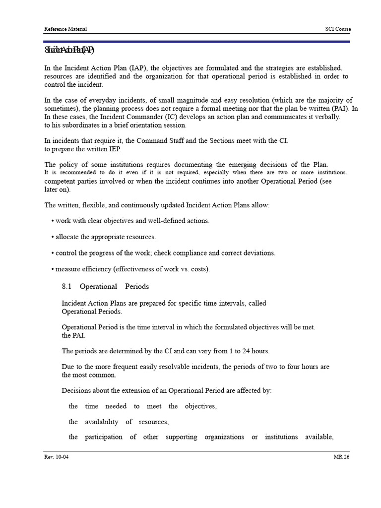 Understanding Incident Action Plans | PDF