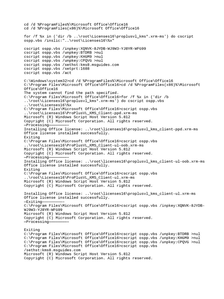 Activate Office 365 via PowerShell Script | PDF | Microsoft Office ...