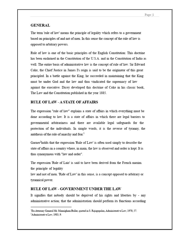 Understanding the Rule of Law Principles | PDF | Rule Of Law | Public Law