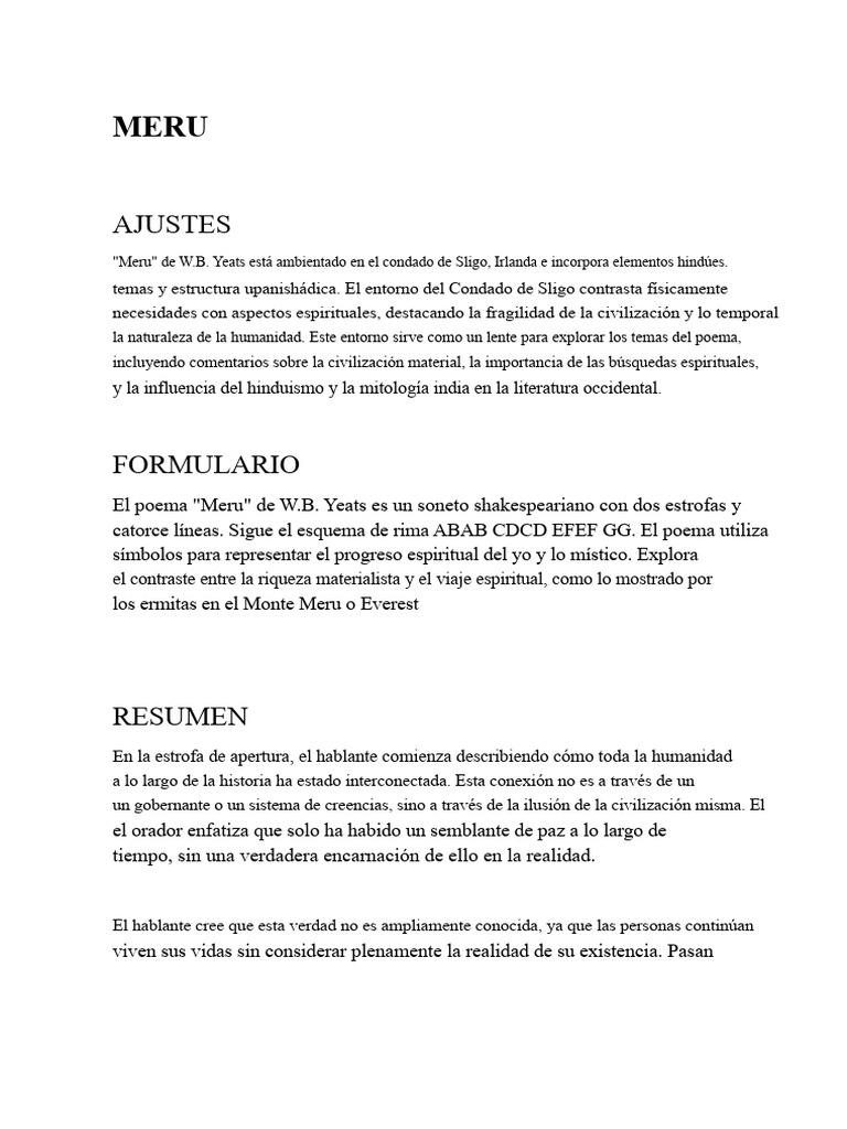 MERU | PDF | Verdad | Meditación