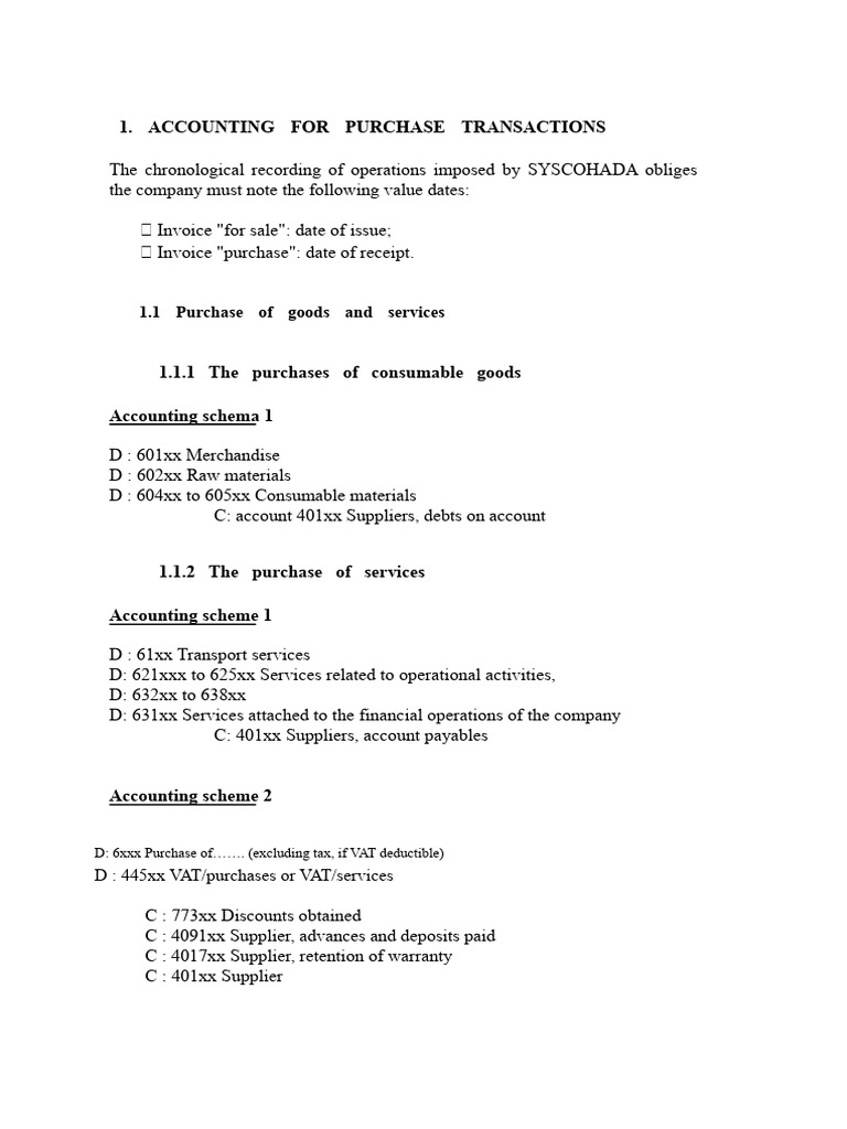 Accounting for Purchase Transactions | PDF | Cheque | Credit Card