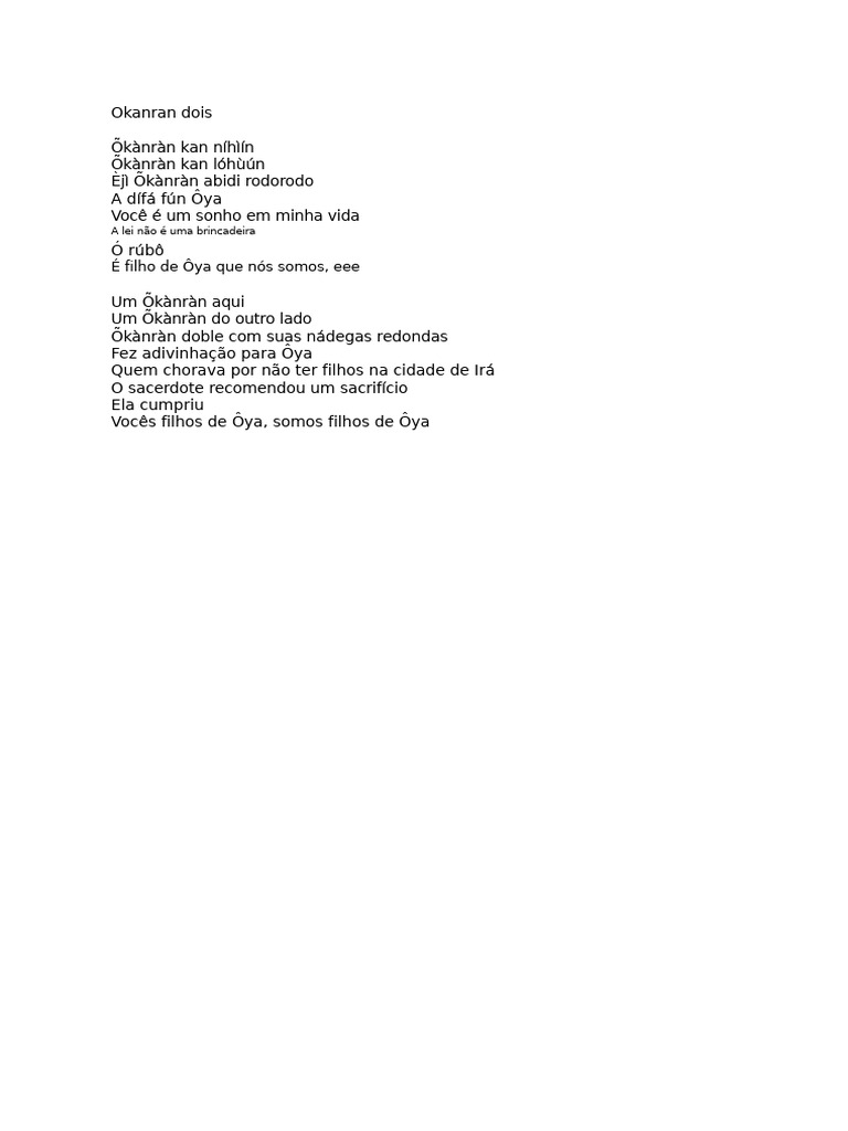 1 Okanran Méjì Omo Oya | PDF