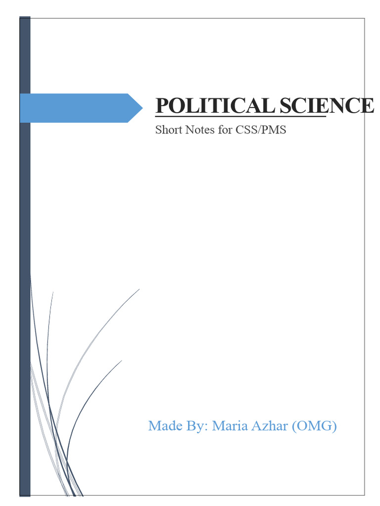 Political Science Overview for CSS/PMS | PDF | Sovereignty | Communism