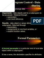 Subprogram Control - Data Sharing