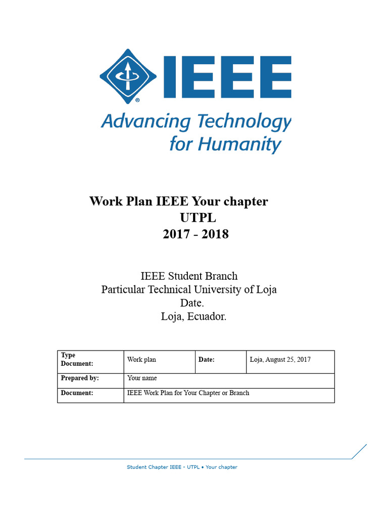 Work Plan Template | PDF