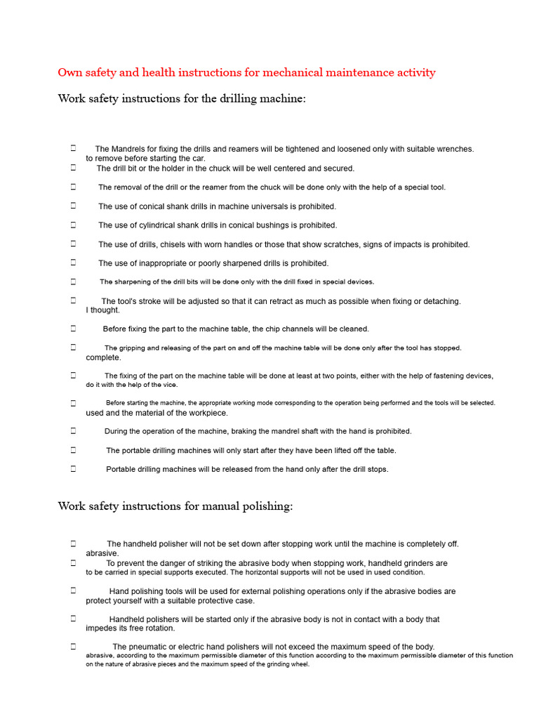 Own SSM Instructions HALL | PDF | Welding | Construction