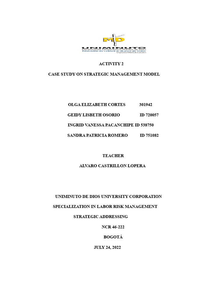 Strategic Management Case Study: ACEANDES | PDF | Strategic Management ...