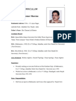 Bio-Data (DR.P.K.Sharma) As On 27th March, 2012