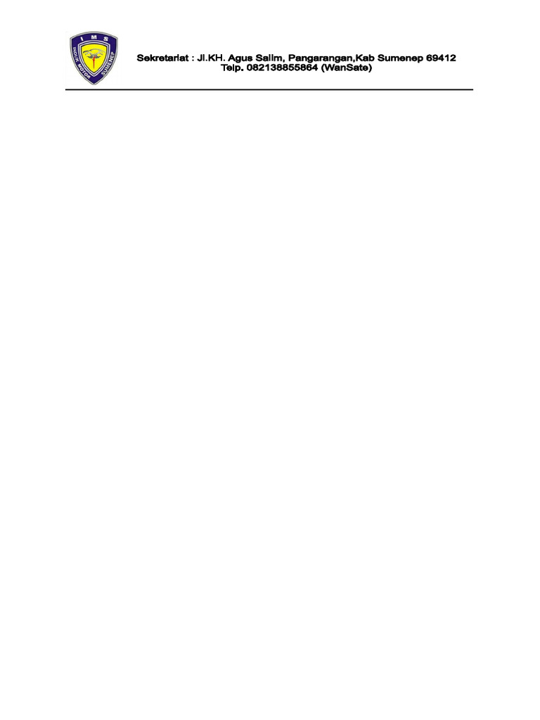 Suart Permohonan IMS | PDF