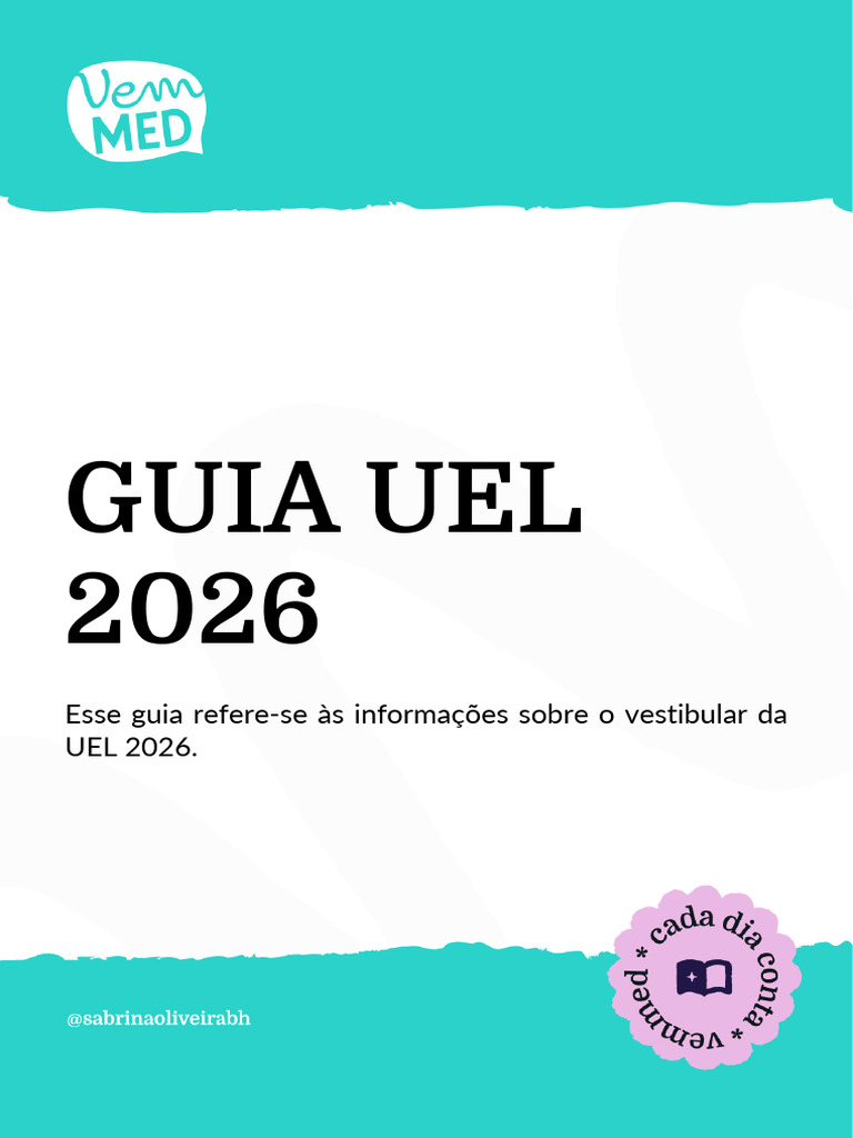 Vestibular UEL 2026: Inscrições e Provas | PDF