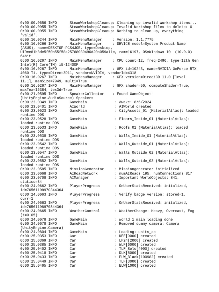 Steam Workshop Cleanup Log Analysis | PDF | Computer Architecture ...