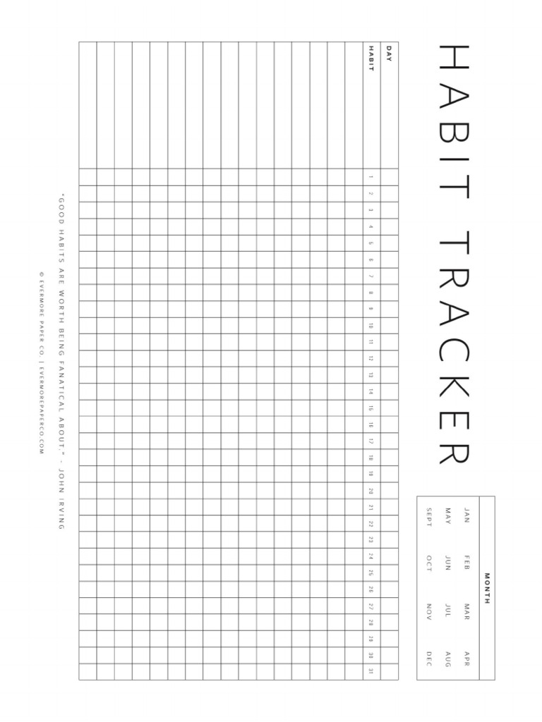 Habit Tracker | PDF