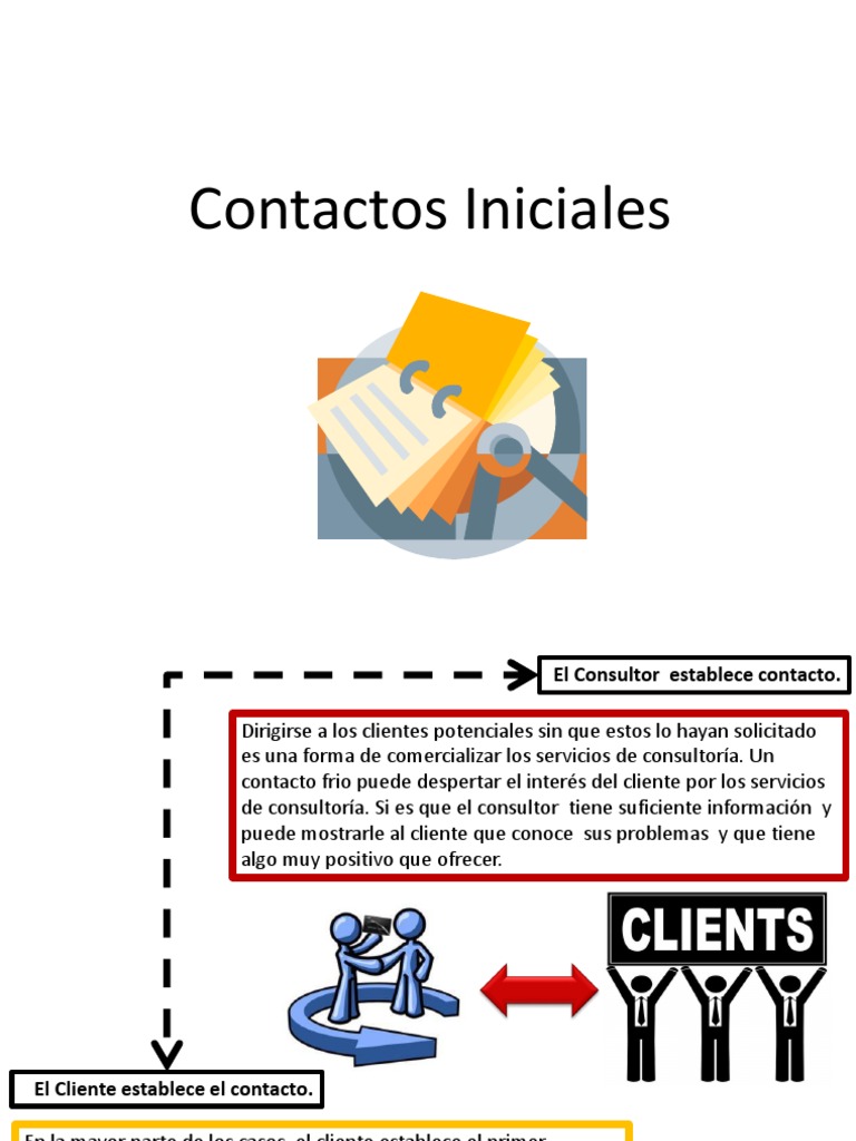 Contacto Inicial en Consultoría | PDF | Cliente | Mercado (economía)