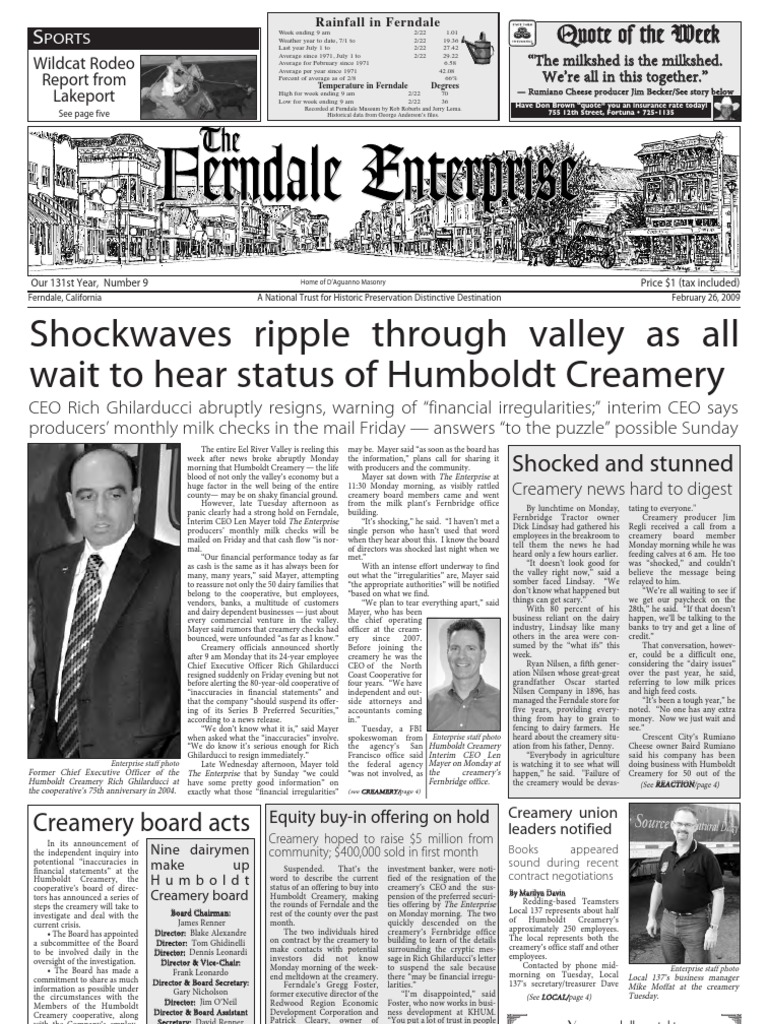 The Ferndale Enterprise, Feb. 26, 2009 PDF Cooperative Employment