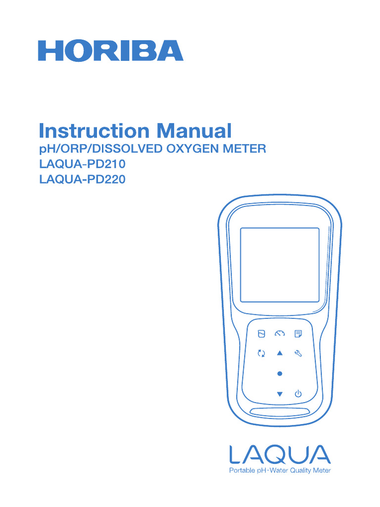 GZ0000553861B Im e Laqua-Pd210 PD220 | PDF | Calibration | Ph