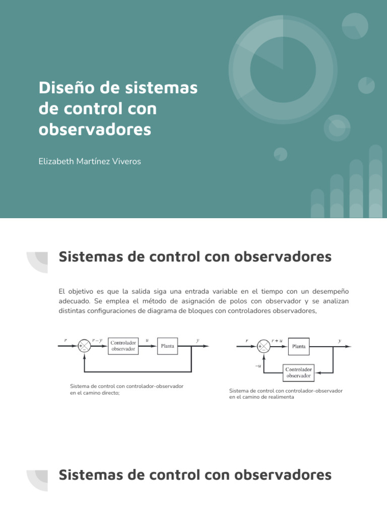 Diseño de Sistemas de Control con Observadores | PDF | Sistema de ...