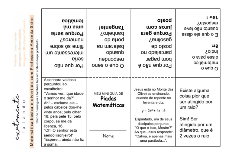 Mini Guia Piadas Matemáticas Pdf