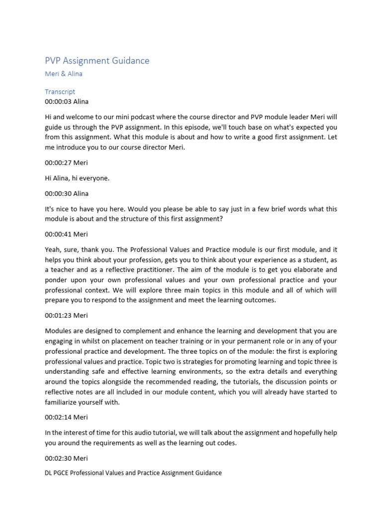 PGCE Professional Values Assignment Guide | PDF | Curriculum | Teachers