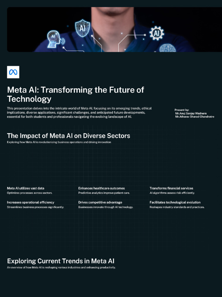 Exploring Meta AI's Innovations and Impact in Technology PDF | PDF