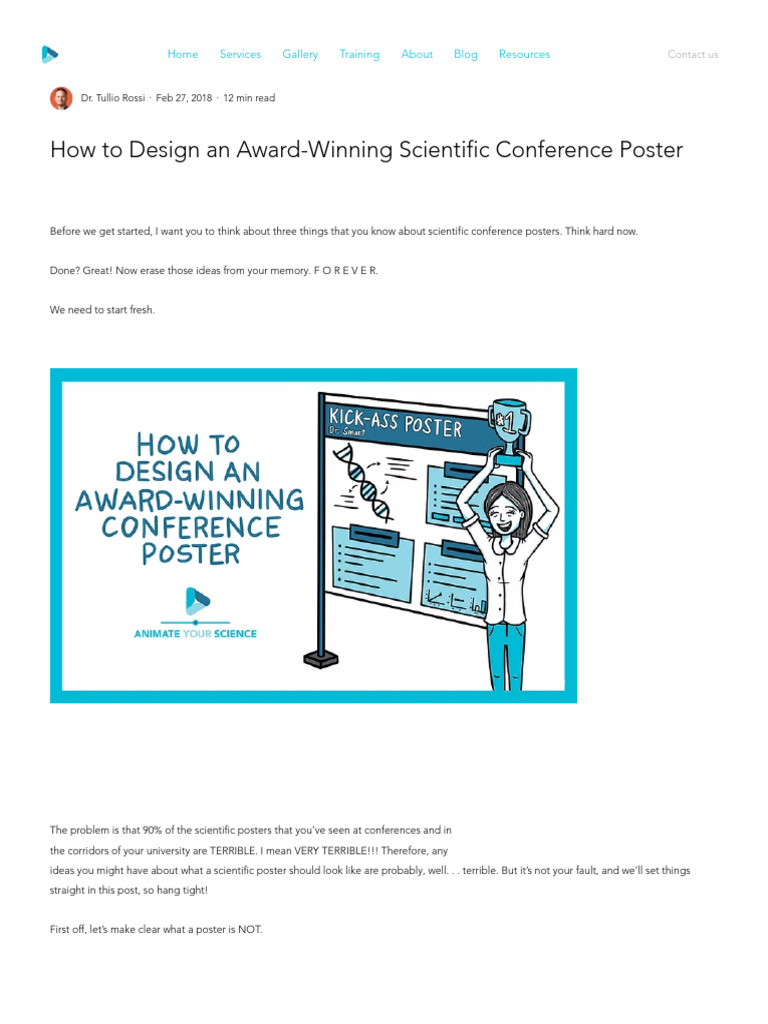 Designing Award-Winning Scientific Posters | PDF | Abstract (Summary ...