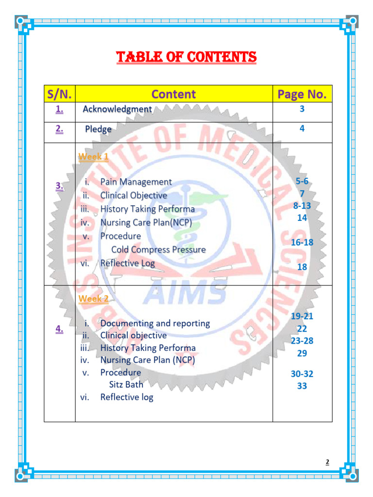 2 Table of Conent | PDF