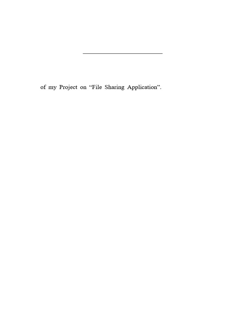 File Sharing Application Overview | PDF | Computer File | Android ...