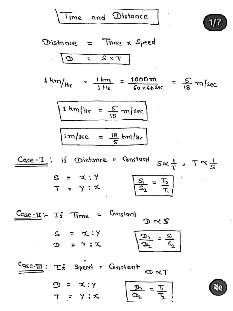 Time and Distance | PDF