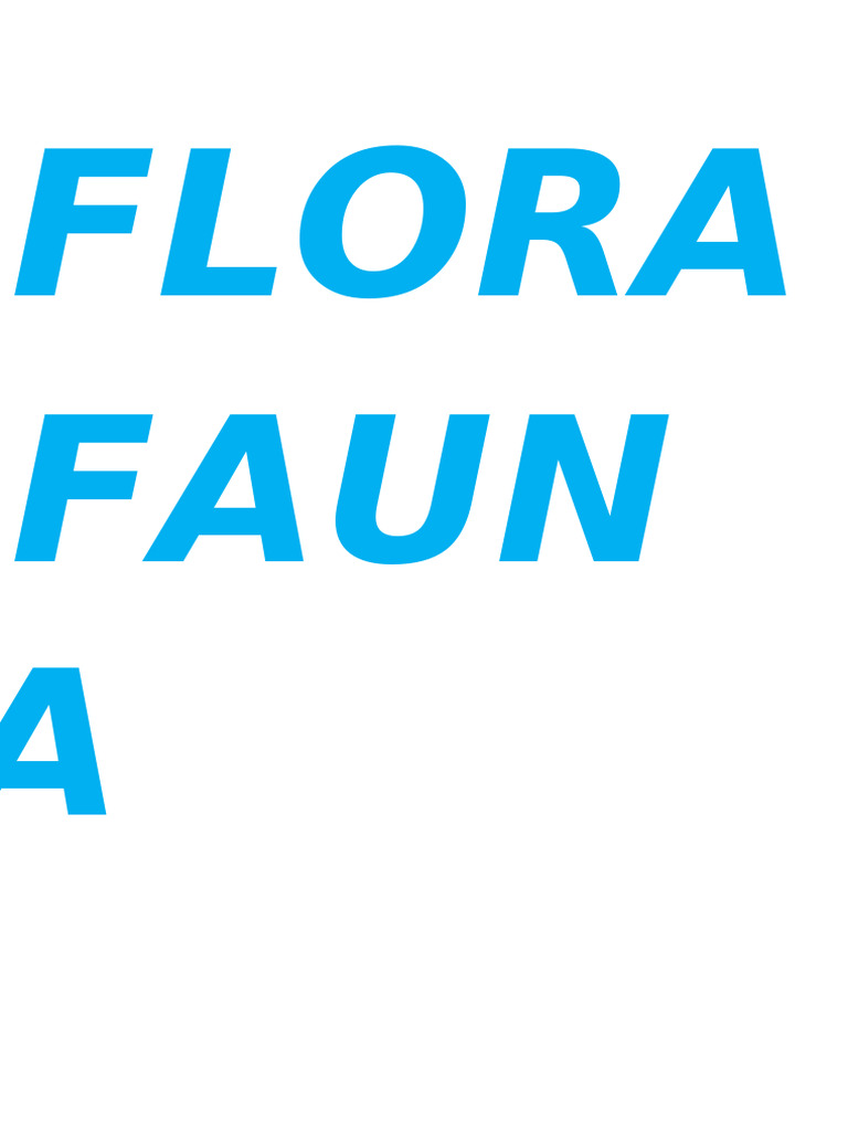 Flora y Fauna Letreros | PDF