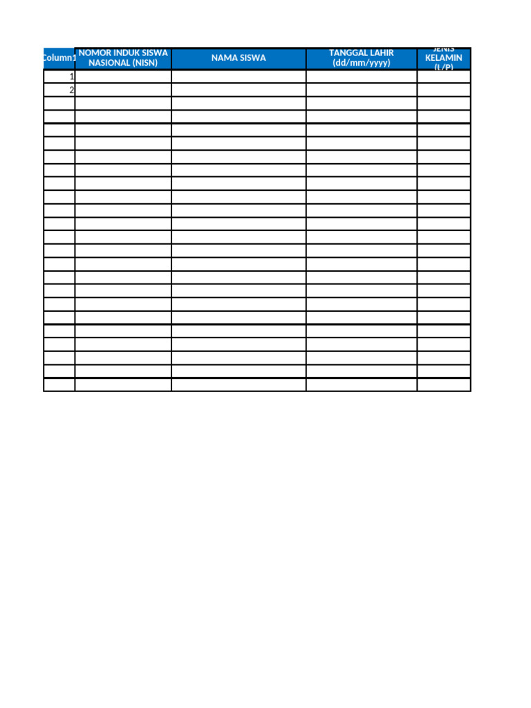 Contoh Template | PDF