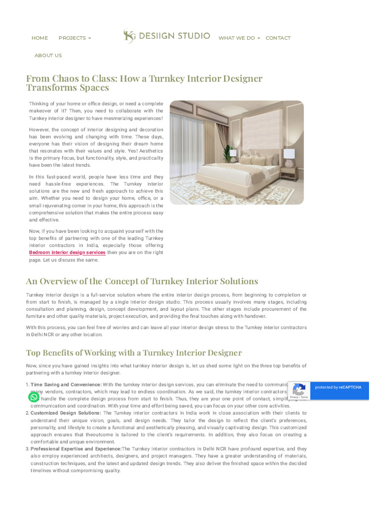 How A Turnkey Interior Designer Transforms Spaces | PDF | Interior ...