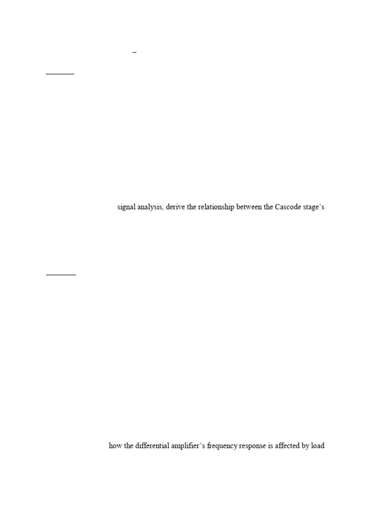 Assig 2 Ques Acid | PDF | Amplifier | Electrical Engineering