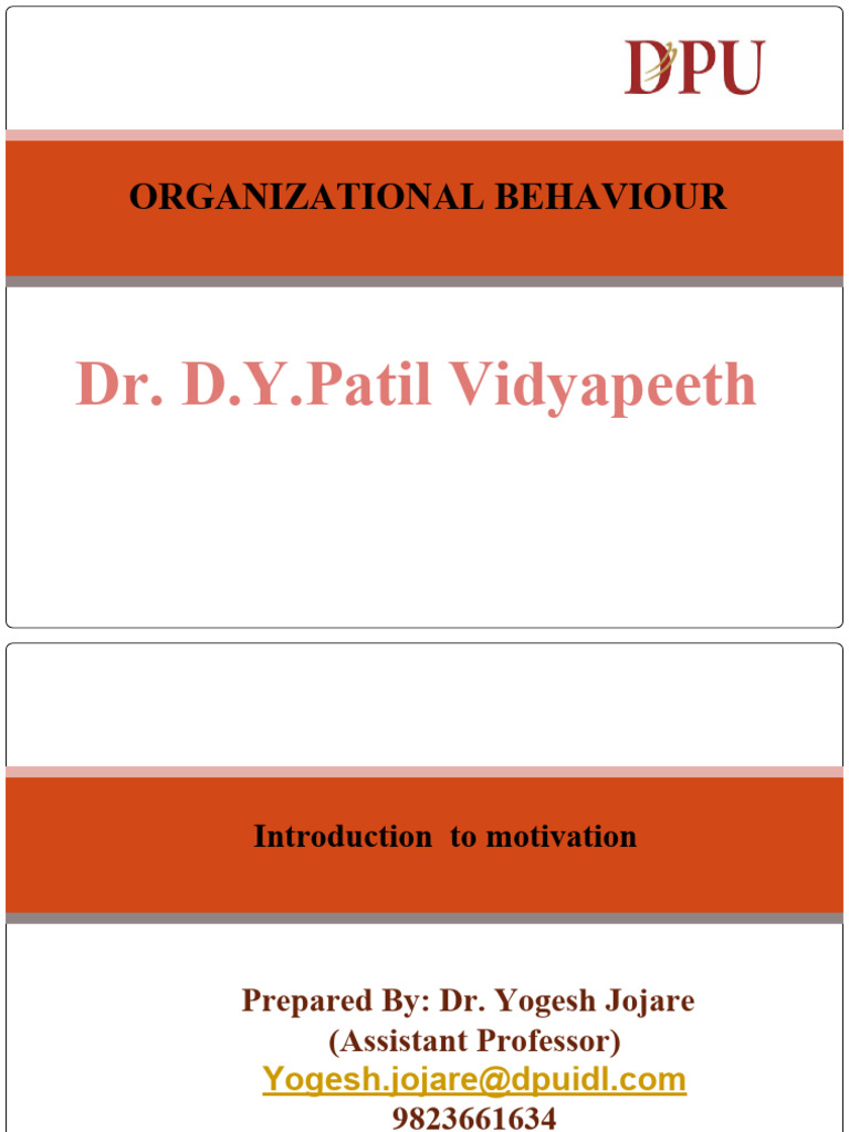 Understanding Motivation in Organizations | PDF | Motivational | Motivation