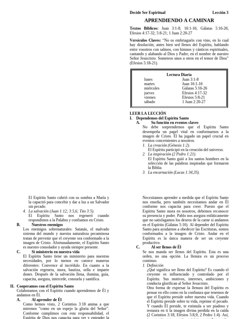 Aprendiendo a Caminar con el Espíritu | PDF | espíritu Santo | Cristo ...