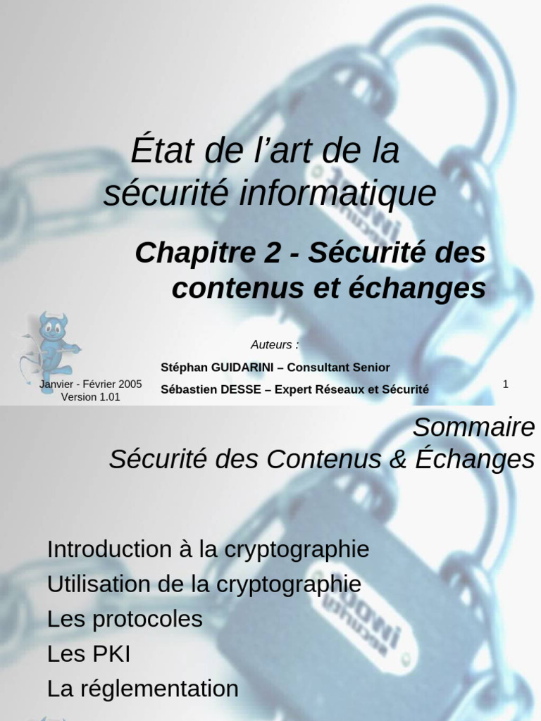 Sécurité des contenus et cryptographie | PDF | Public-key cryptography ...