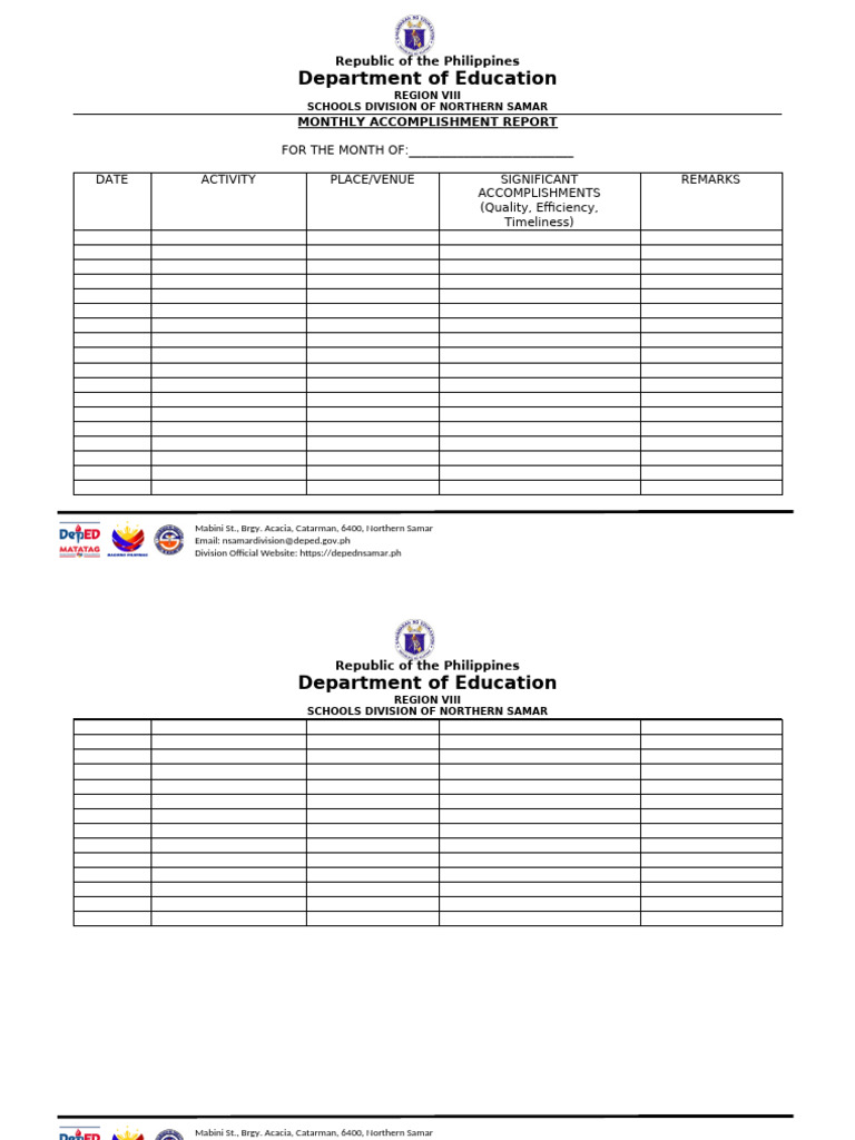 Northern Samar Monthly Report 2023 | PDF