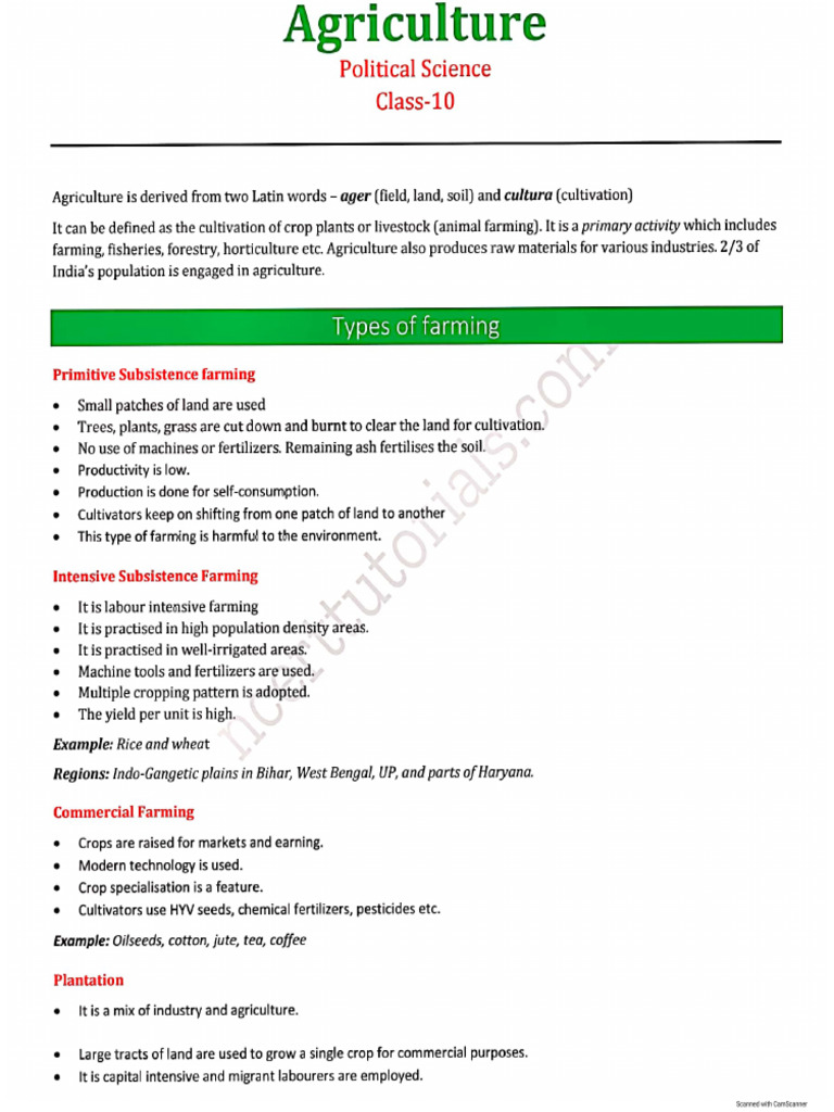 Agriculture Pdf