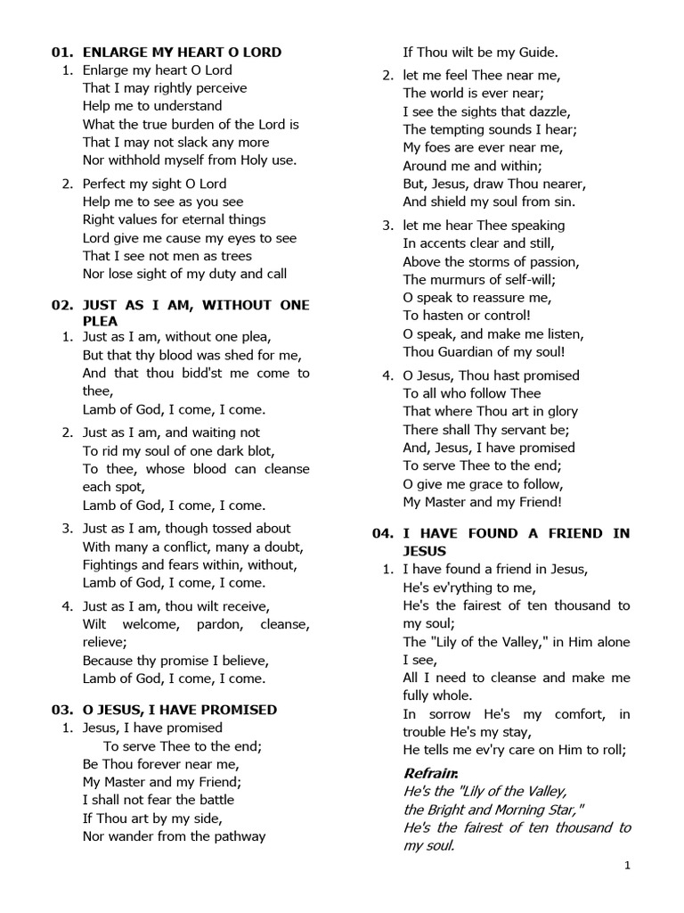 Enlarging My Heart for the Lord | PDF | Jesus | Glory (Religion)