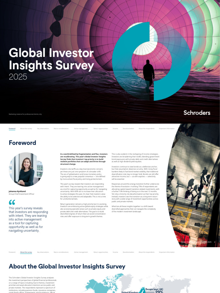 SC - Global Investor Insights Survey 25 | PDF | Investing | Private Equity