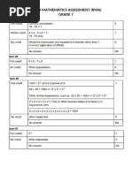 RMA Grades 7-10 Answer Key Guide | PDF | Triangle | Area