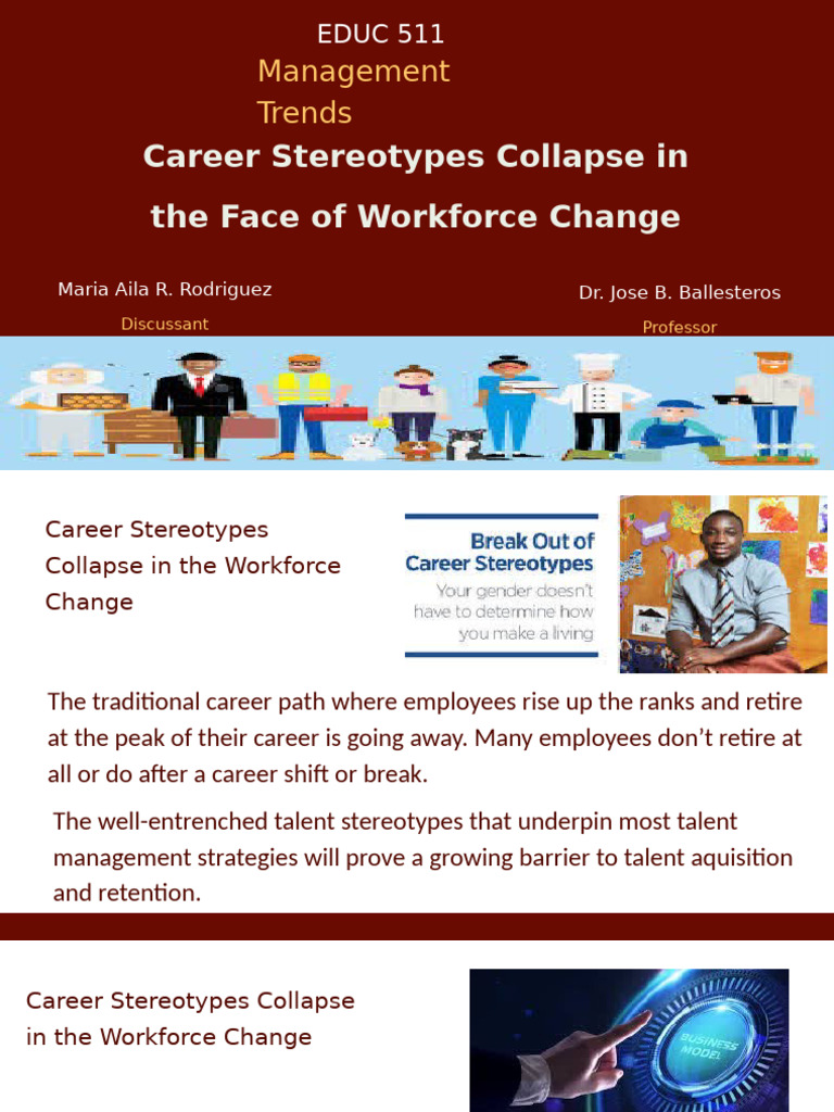 Evolving Career Stereotypes in Workforce | PDF | Employee Relations ...