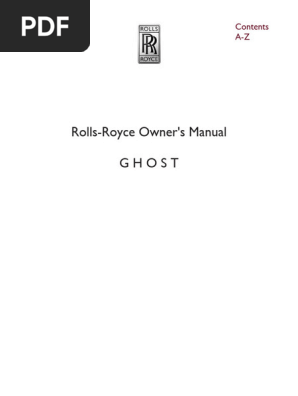ロールスロイス・RR GHOST 取扱説明書　取説 1753436224?v=1